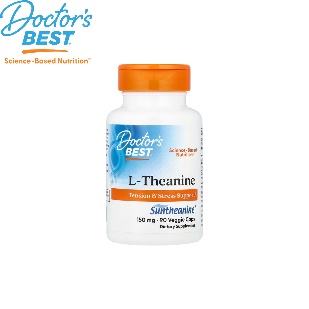 Doctor's Best Suntheanine L-Theanine, 150mg, 90 vcaps