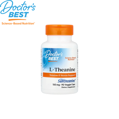 Doctor's Best Suntheanine L-Theanine, 150mg, 90 vcaps