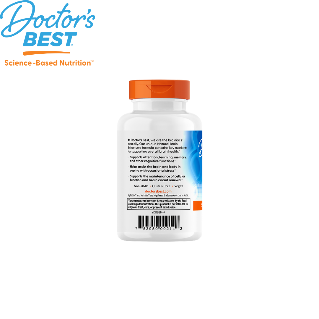 Doctor's Best Natural Brain Support, 60 vcaps