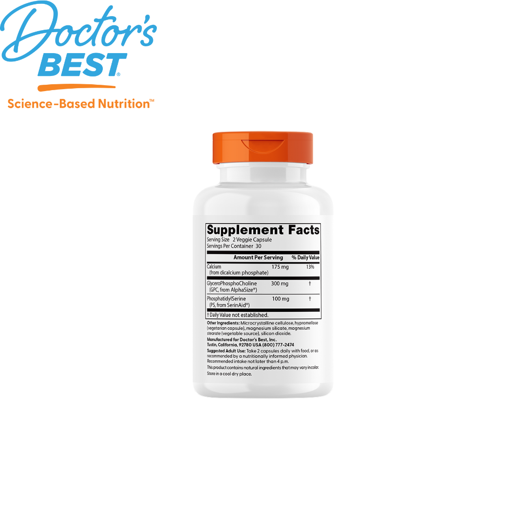 Doctor's Best Natural Brain Support, 60 vcaps