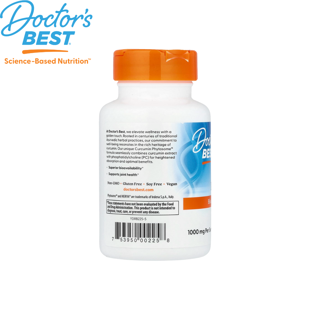 Doctor's Best Curcumin Phytosome with Meriva 500mg, 60 vcaps