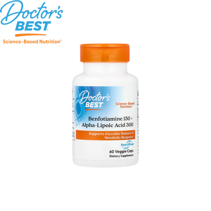 Doctor's Best Best Benfotiamine 150 + Alpha Lipoic Acid 300, 60 vcaps