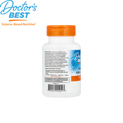 Doctor's Best Best Benfotiamine 150 + Alpha Lipoic Acid 300, 60 vcaps