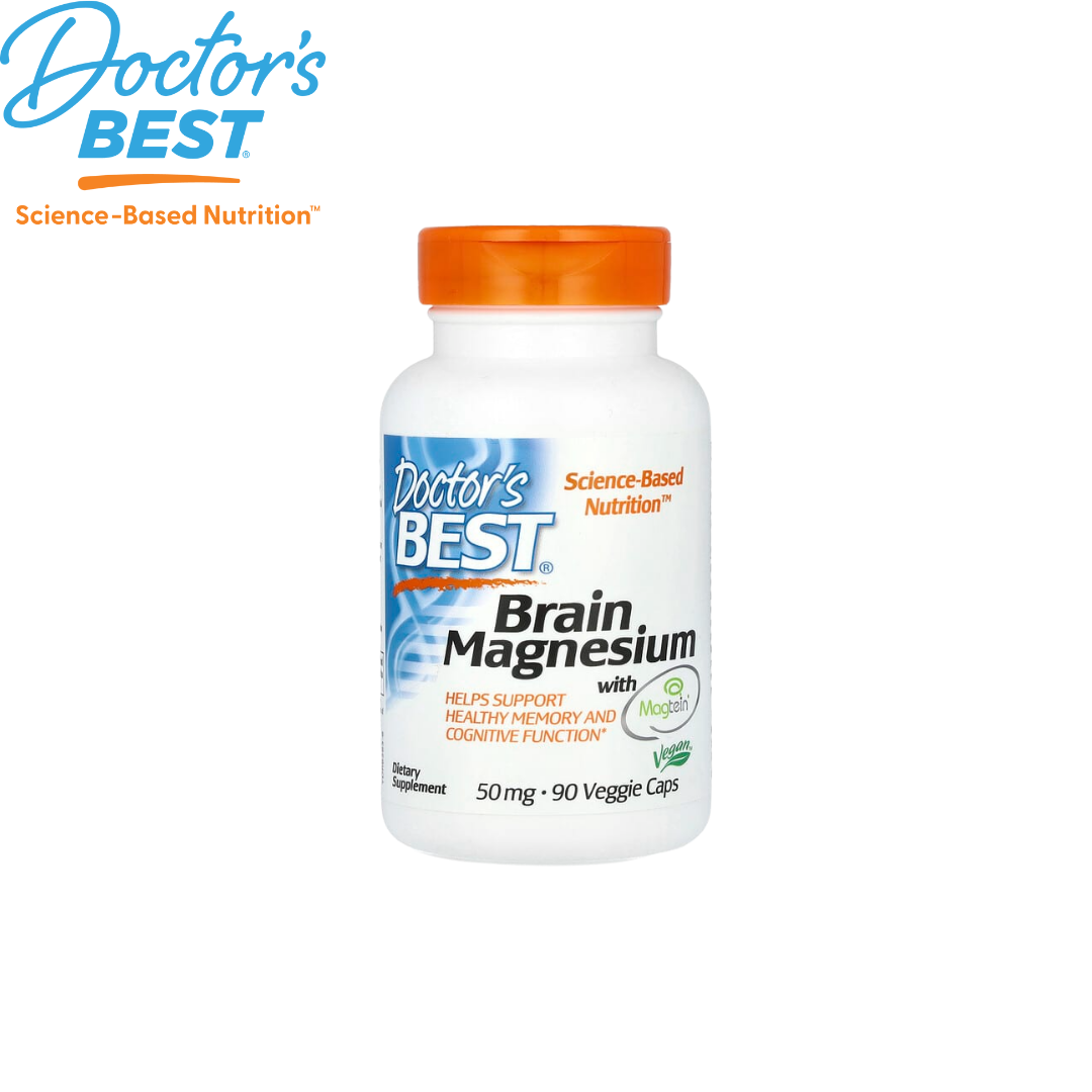 Doctor's Best Brain Magnesium with Magtein 50 mg, 90 vcaps