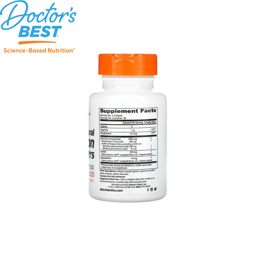 Doctor's Best Natural Vision Enhancers, 60 sgls