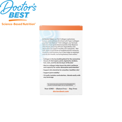 Doctor's Best Fish Collagen with Trumarine Collagen, 30 sticks