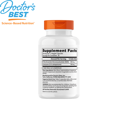 [PREORDER] Doctor's Best NMN + COQ10, 60 vcaps.