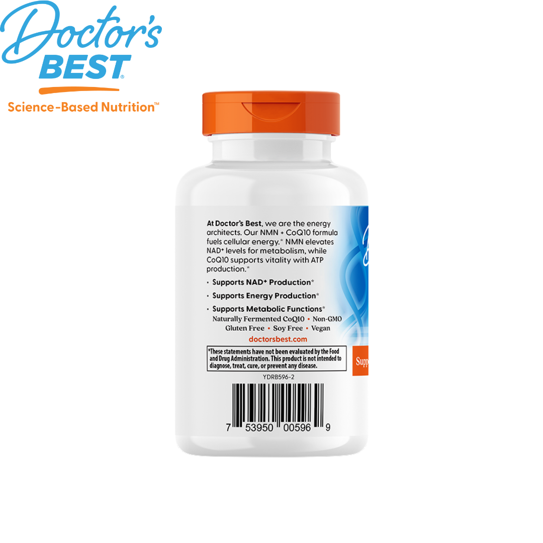 [PREORDER] Doctor's Best NMN + COQ10, 60 vcaps.