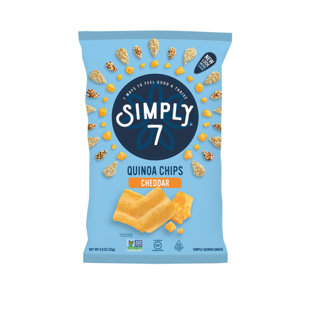 Simply 7 Quinoa Chips - Cheddar, 23g