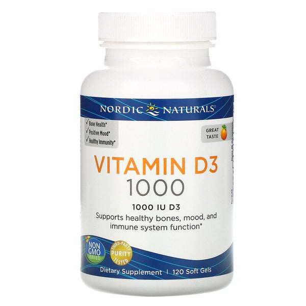 Nordic Naturals Nordic Vitamin D3 1000 IU - Orange, 120 sgls.
