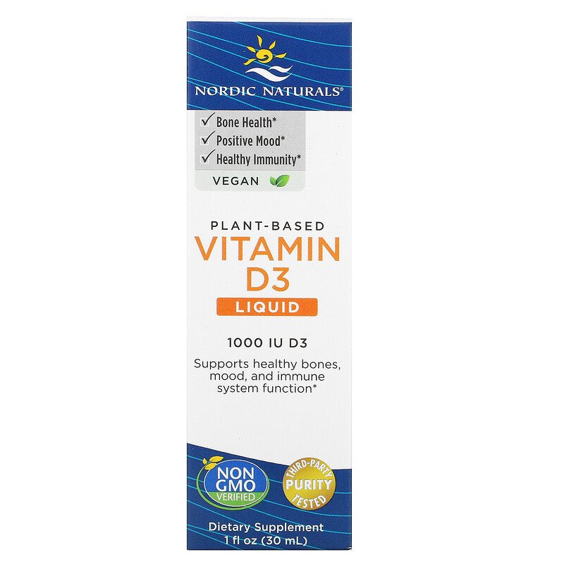 Nordic Naturals Vitamin D3 Vegan - Apple, 30 ml.