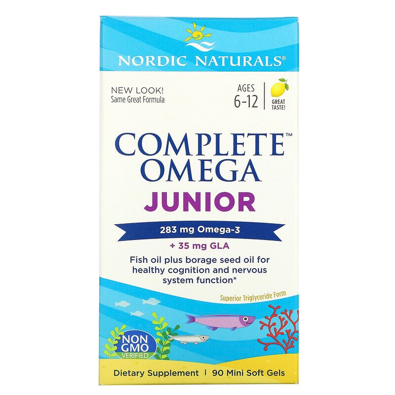 Nordic Naturals Complete Omega Junior 500 mg - Lemon, 90 sgls.