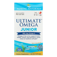 Nordic Naturals Ultimate Omega Junior 500 mg - Strawberry, 90 sgls.