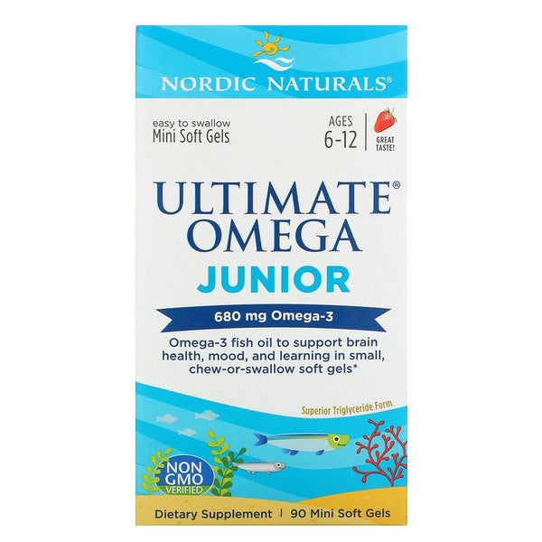 Nordic Naturals Ultimate Omega Junior 500 mg - Strawberry, 90 sgls.