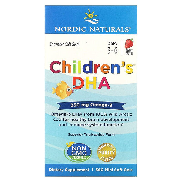 Nordic Naturals Children's DHA 250 mg - Strawberry, 360 sgls.