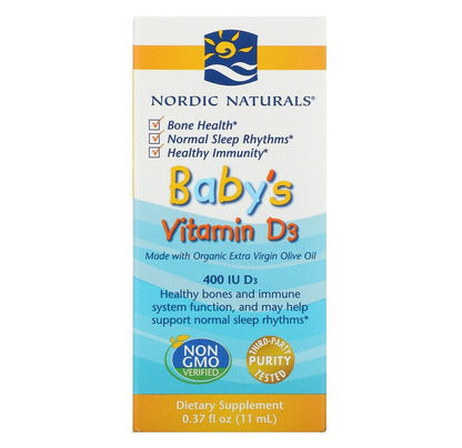 Nordic Naturals Baby's Vitamin D3, 11 ml.