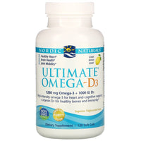 Nordic Naturals Ultimate Omega-D3 1000 mg - Lemon, 120 sgls.