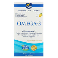 Nordic Naturals Omega-3 1000 mg - Lemon, 180 sgls.