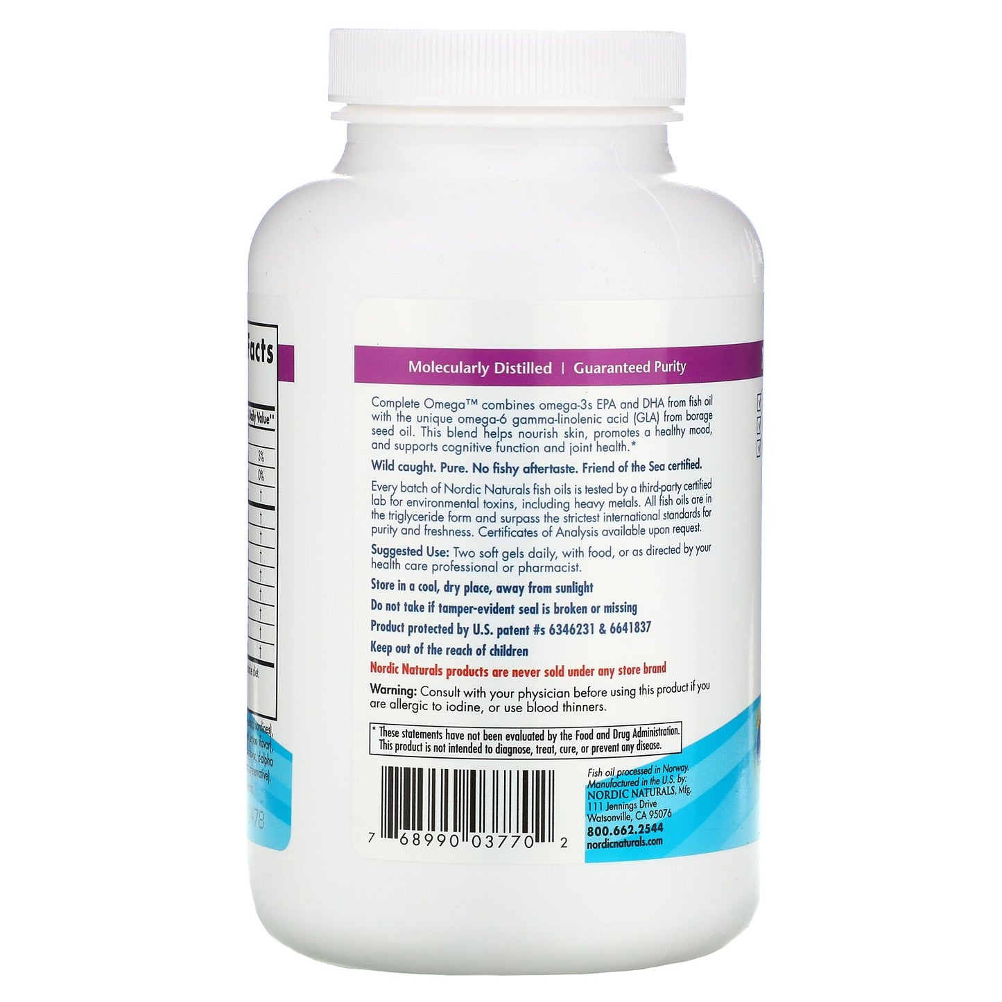 Nordic Naturals Complete Omega 1000 mg - Lemon, 180 sgls.