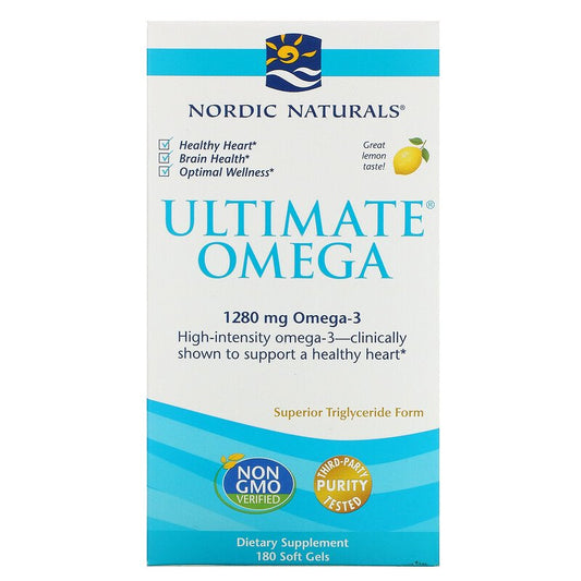 Nordic Naturals Ultimate Omega 1000 mg - Lemon, 180 sgls.