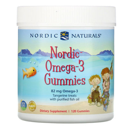 Nordic Naturals Nordic Omega-3 Gummies - Tangerine, 120 gums.