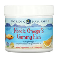 Nordic Naturals Nordic Omega-3 Gummy Fish - Tangerine, 30 gums.