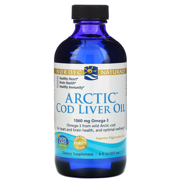 Nordic Naturals Arctic Cod Liver Oil - Plain, 237 ml.