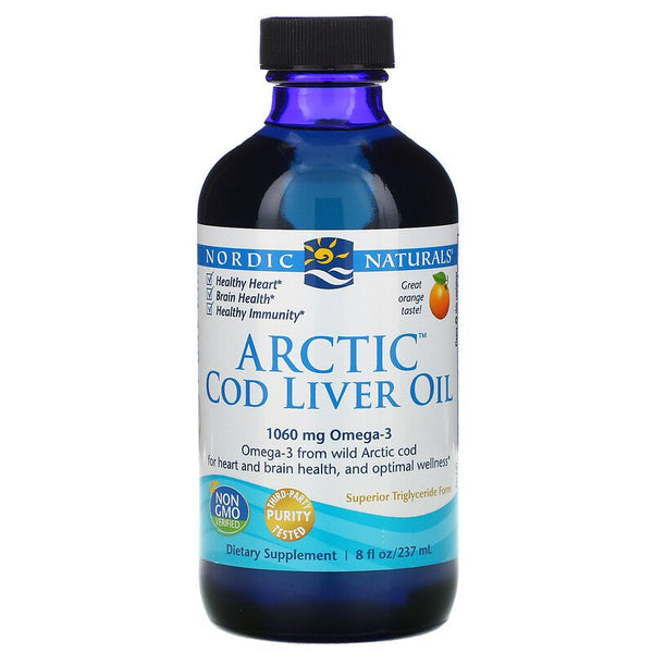 Nordic Naturals Arctic Cod Liver Oil - Orange, 237 ml.