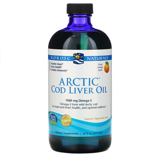 Nordic Naturals Arctic Cod Liver Oil - Orange, 473 ml.