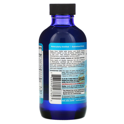 Nordic Naturals Children's DHA Arctic Cod Liver Oil - Strawberry, 119 ml.