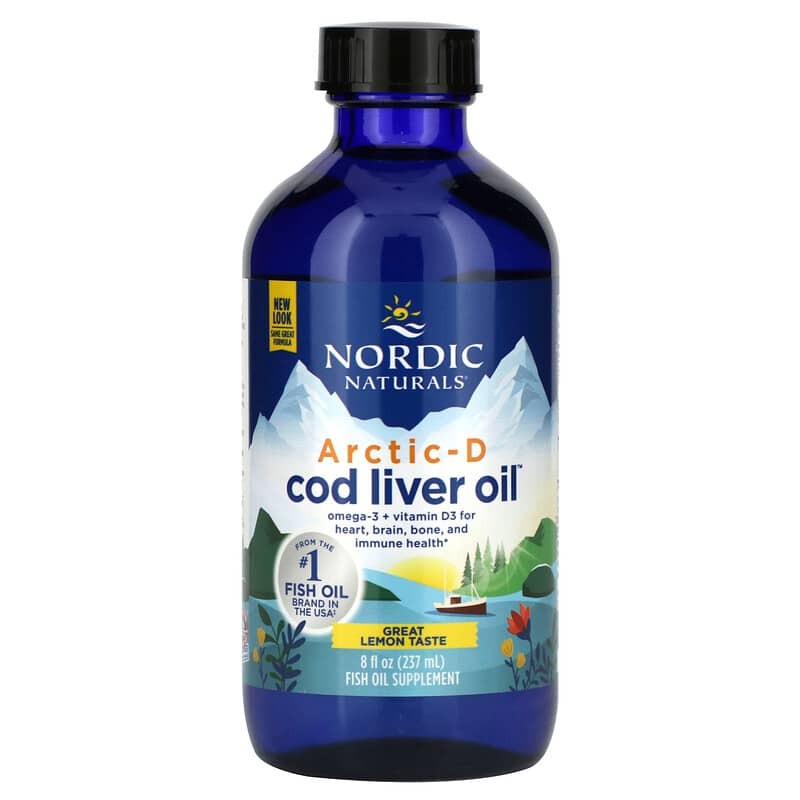 Nordic Naturals Arctic-D Cod Liver Oil - Lemon, 237 ml.