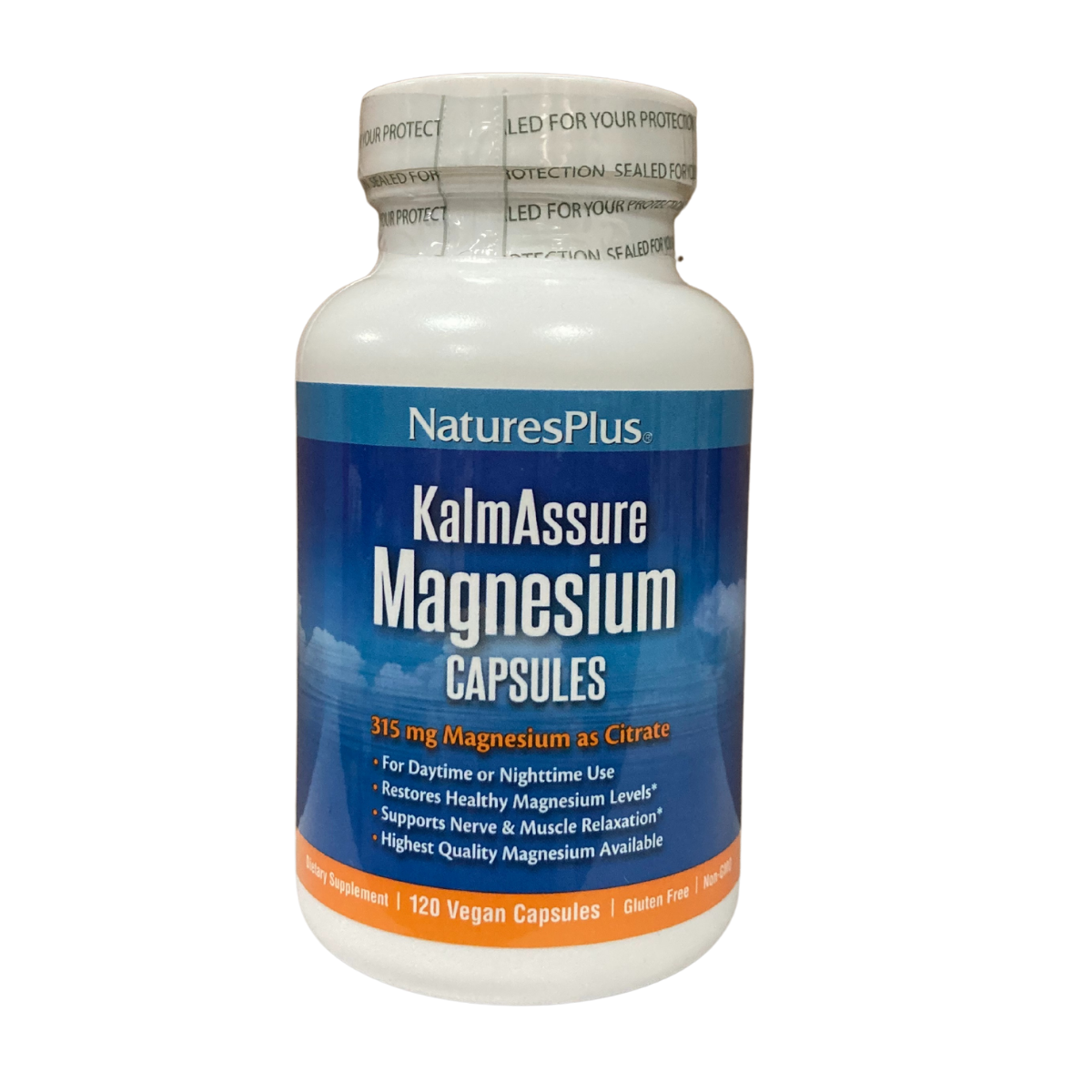 Natures Plus KalmAssure Magnesium 315 mg, 120 vcaps