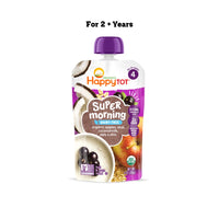 Happy Family Happy Tot Super Morning Organic Apples, Acai, Coconut Milk & Oats + Super Chia, 113 g.