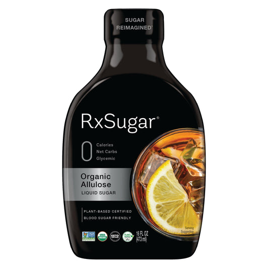 RxSugar Organic Allulose Liquid Sugar, 473ml.