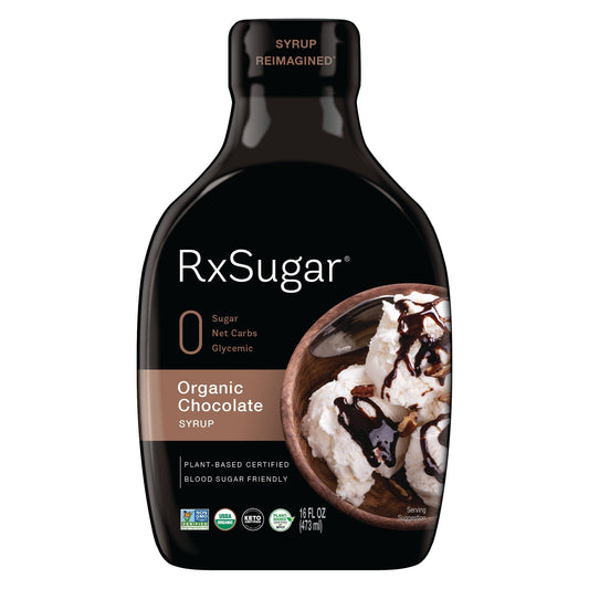 RxSugar Organic Chocolate Syrup, 473ml.