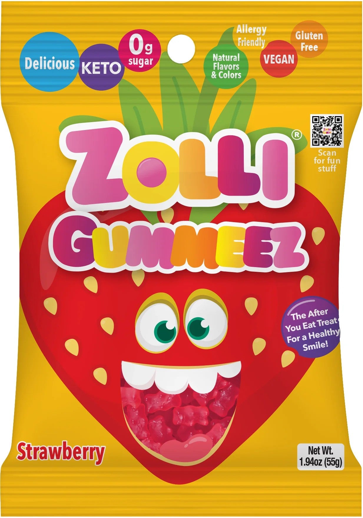 Zolli Gummeez - Strawberry, 55g