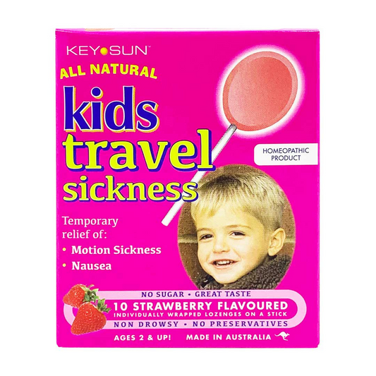 Key Sun Kids Travel Sickness - Strawberry, 10 lozs.