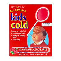 Key Sun Kids Cold  - Raspberry, 10 lozs.