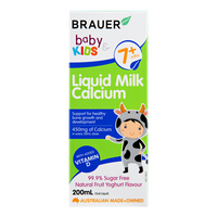 Brauer Liquid Milk Calcium, 200 ml.