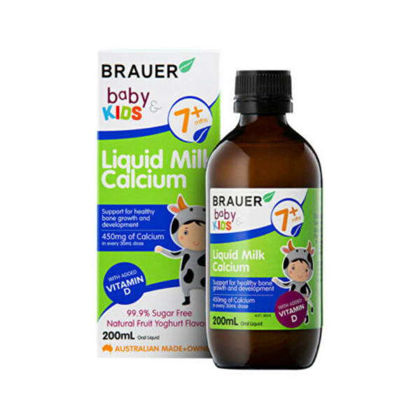 Brauer Liquid Milk Calcium, 200 ml.