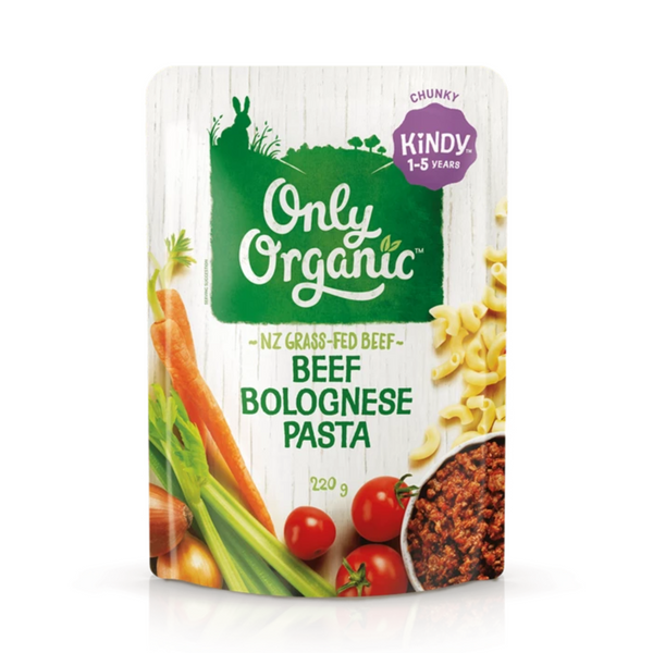Only Organic Beef Bolognese Pasta, 220g (1-5 years)