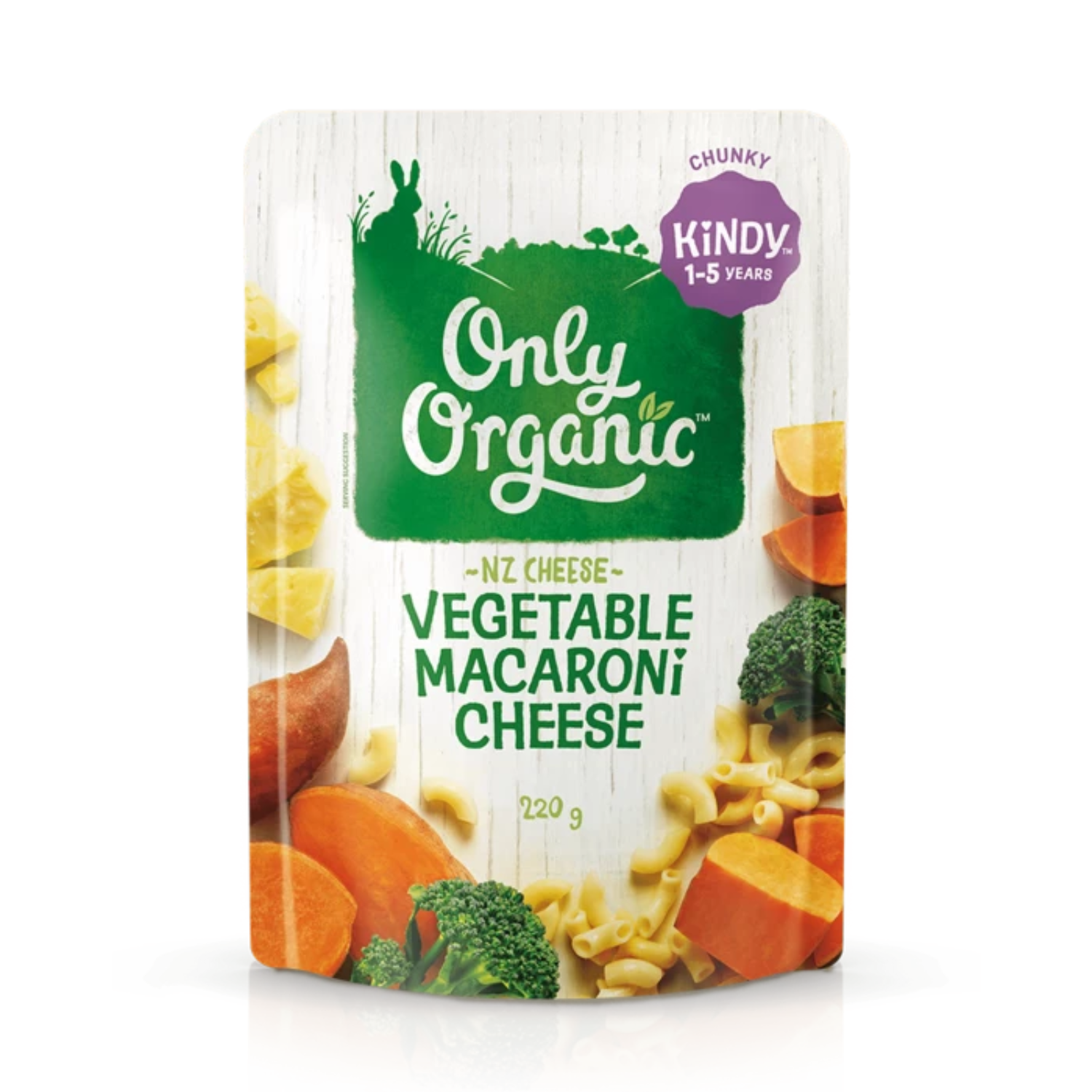 Only Organic Vegetable Macaroni Cheese, 220g (1-5 years)