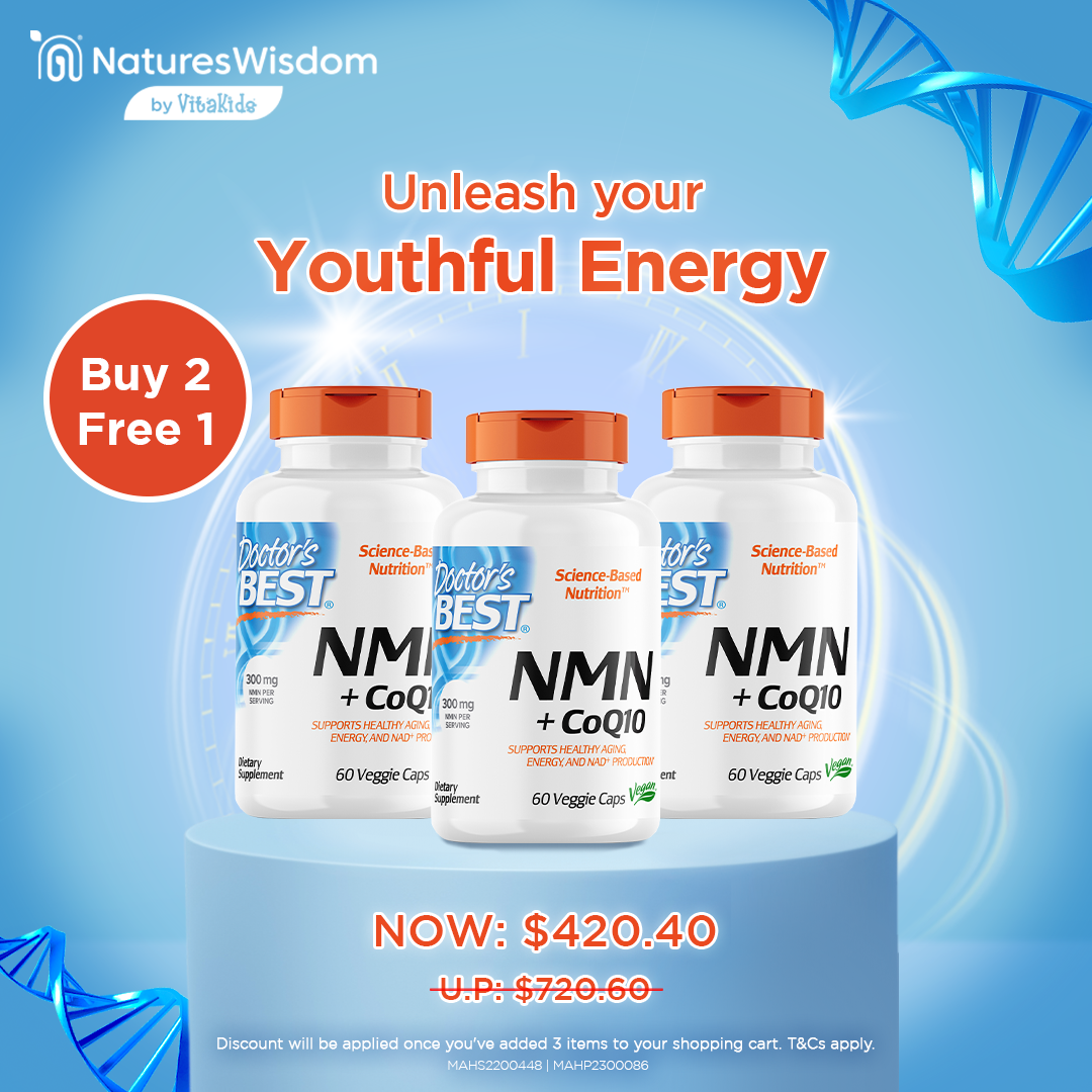 Doctor's Best NMN + COQ10, 60 vcaps.