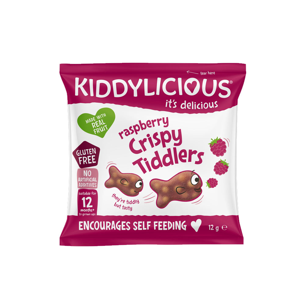 Kiddylicious Crispy Tiddlers Raspberry, 12 g.
