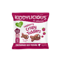 Kiddylicious Crispy Tiddlers Raspberry, 12 g.