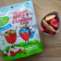 Kiwigarden Crunchy Apple & Strawberry Slices, 14g.