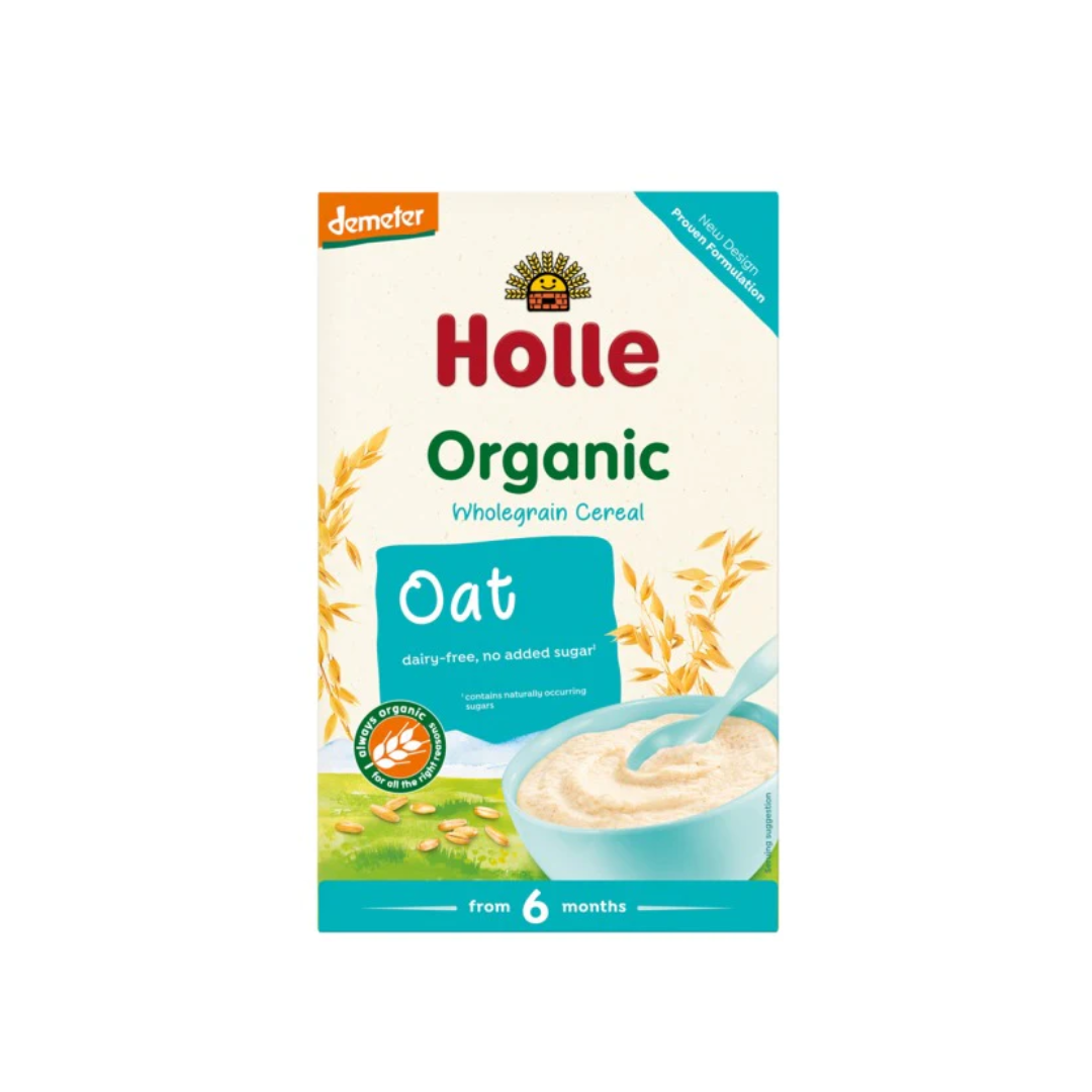 Holle Baby Cereal Rolled Oats Porridge, 250 g.