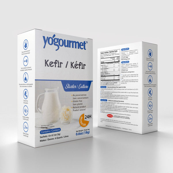 Yogourmet® Kefir Starter, 6 x  3 g.