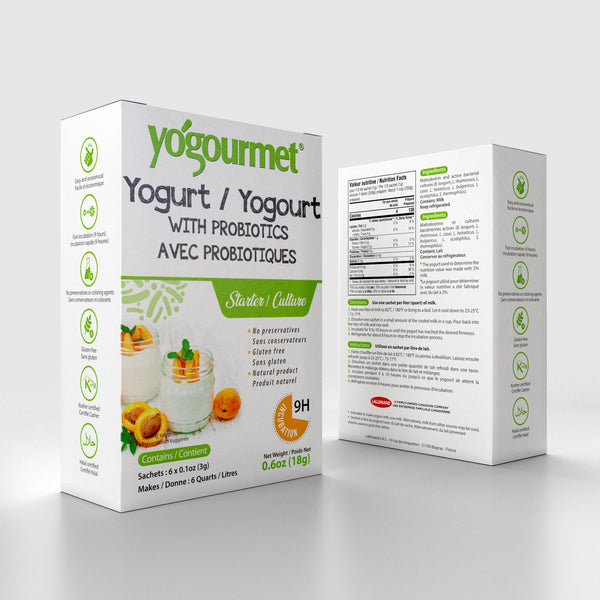 Yogourmet® Yogurt Starter with Probiotic, 6 x 3g.