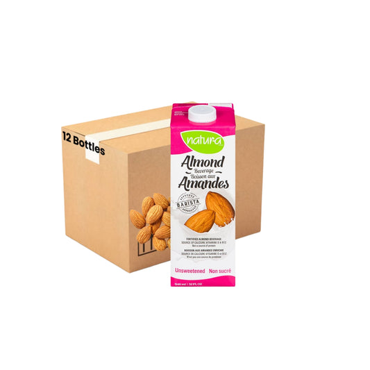 [Case of 12] Natur-a Enriched Almond Beverage - Unsweetened, 946 ml. (Exp: 29/08/2024)